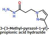 CAS#3-(3-Methyl-pyrazol-1-yl)-propionic acid hydrazide